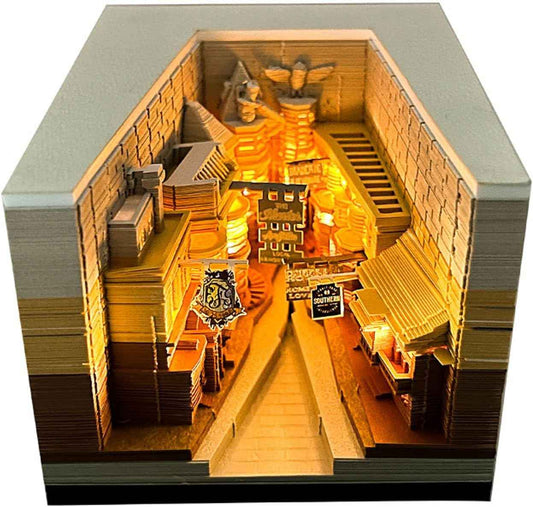 2024 Time Piece Diagonal Alley 3D Calendar Memo Pad with LED Lights - TTpen