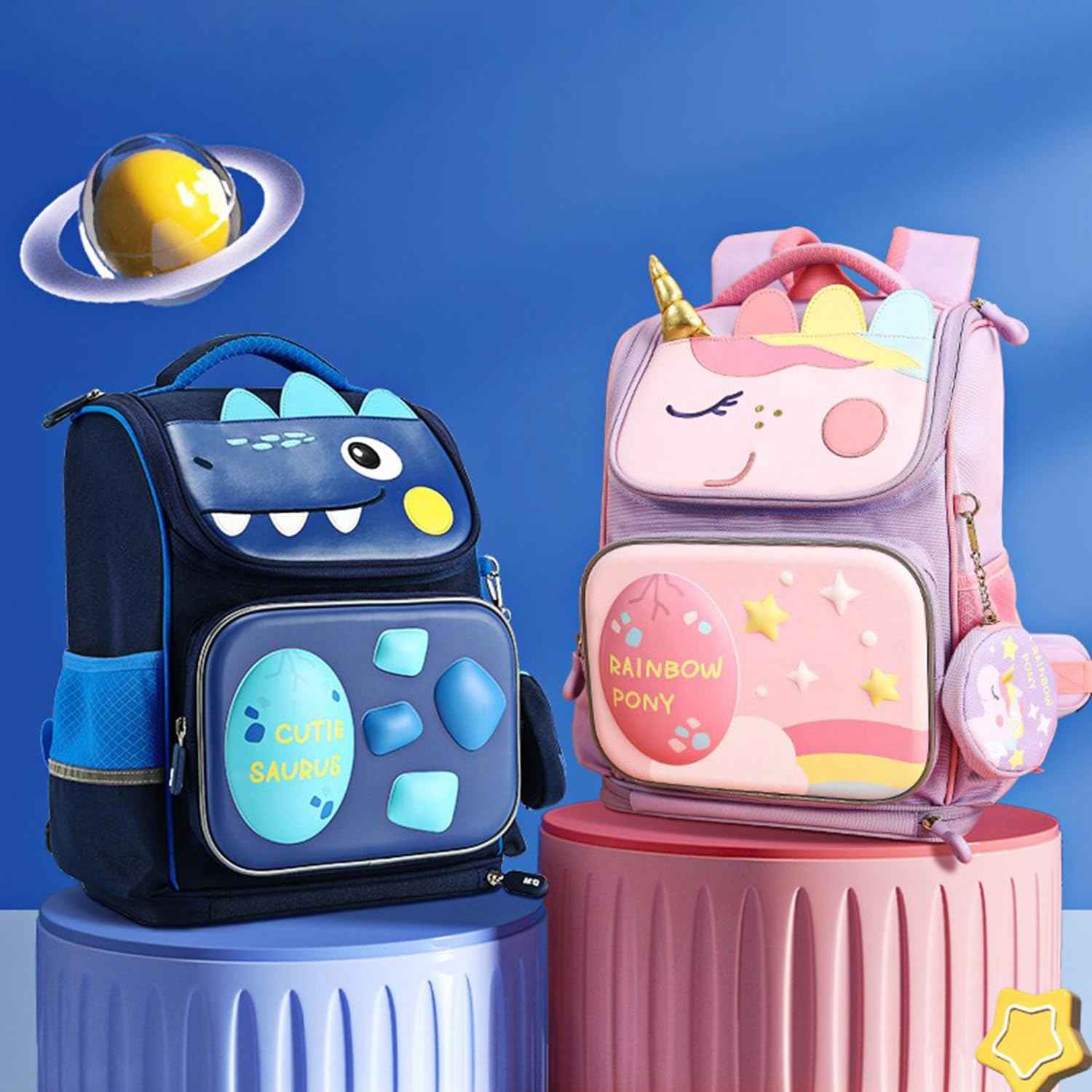 M&G Kids Large Capacity Pink Unicorn Backpack Girls School Bag - TTpen