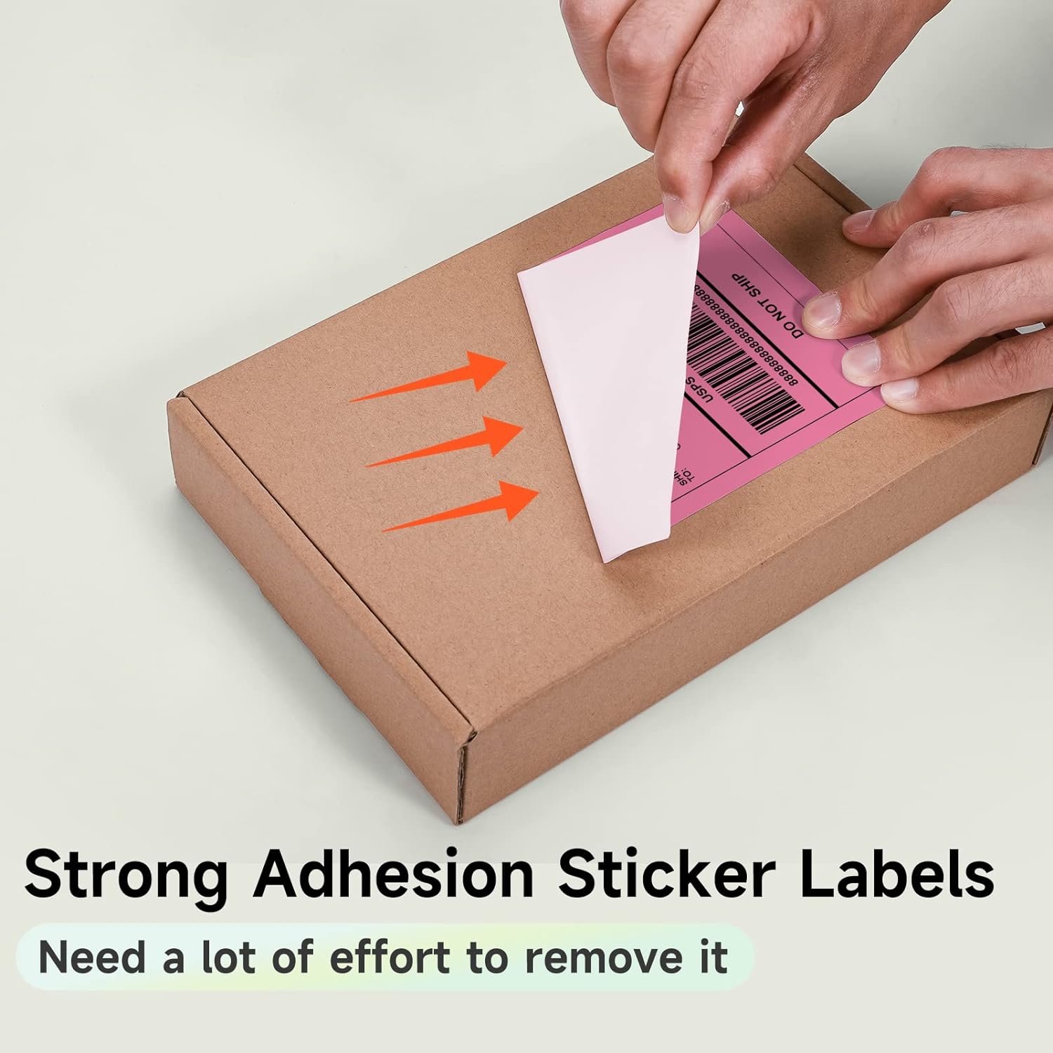 Phomemo 4"x6" Thermal Direct Shipping Label,Fan-Fold 500 Labels Rose