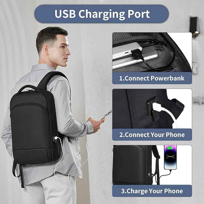 Eurcool Slim College Laptop Backpack 15.6 inch - TTpen