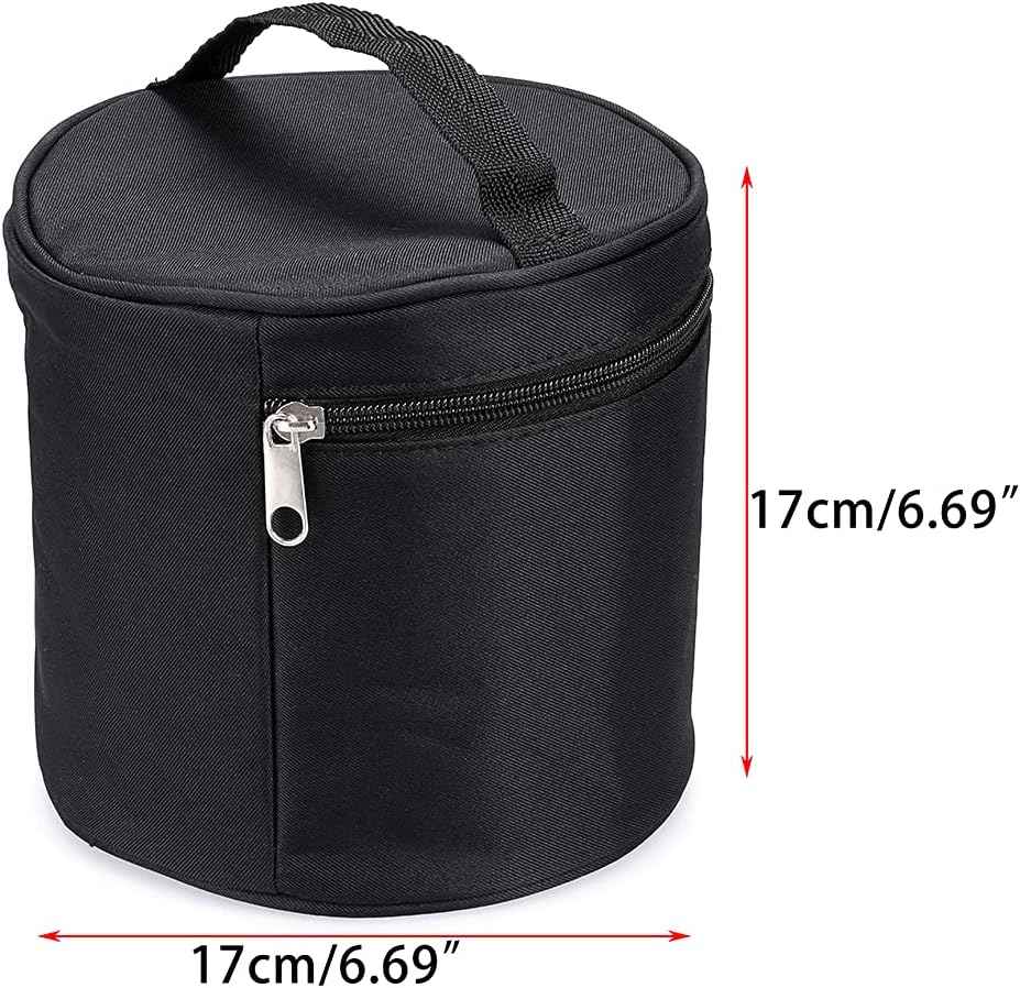 Round Marker Pen Case Stationary Storage Bag for 80 Markers,Black - TTpen
