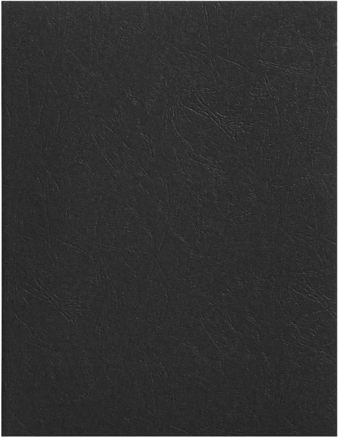 100 Pack Black 13 Mil Presentation Binding Covers and Backs (8.5x11 in) - TTpen