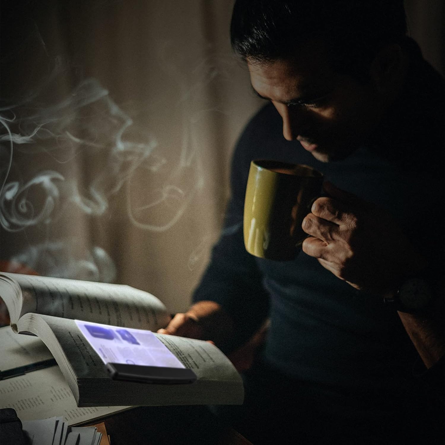 Portable Flat Bookmark LED Reading Light,Glass,Eye Care Reading Lamp