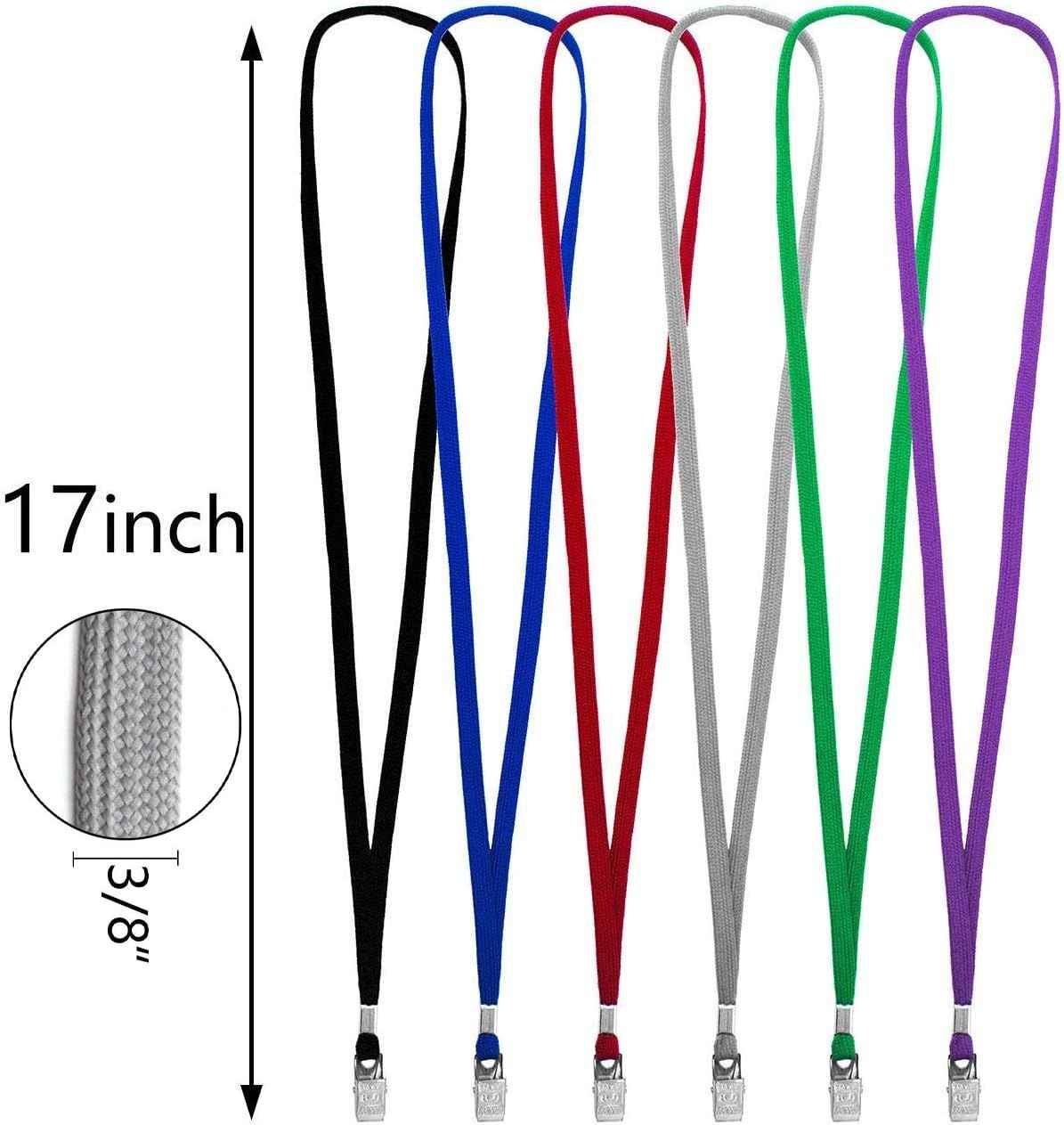 50PCS 32-Inch Flat Lanyards with Badge Clip - TTpen