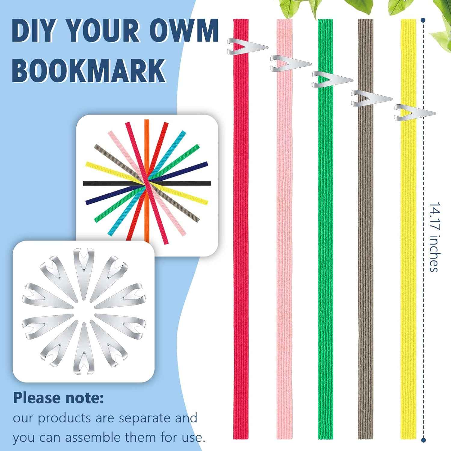 20Pcs Elastic Bookmarks Stainless Steel Book Darts for Book Lovers - TTpen