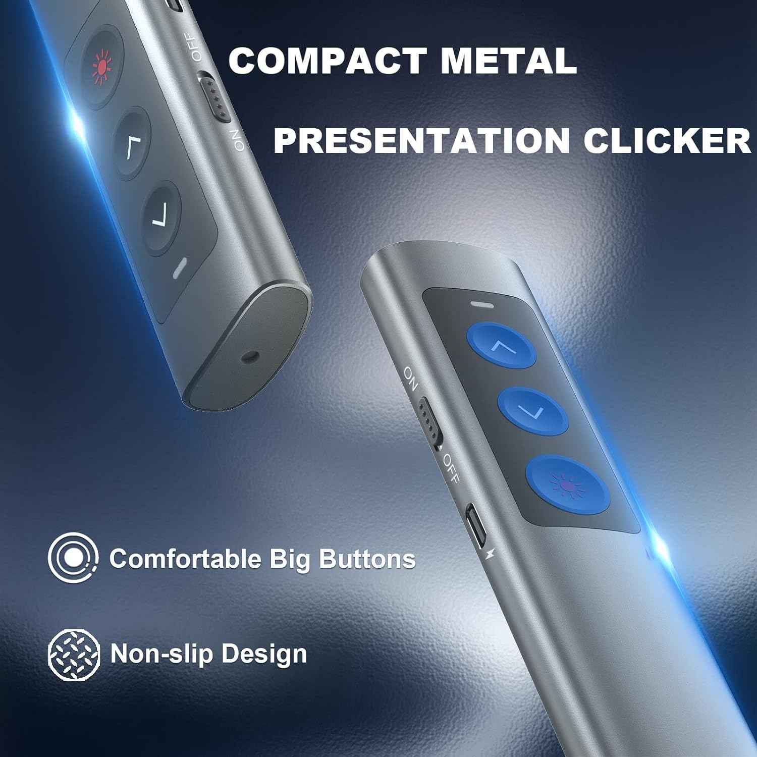 Rechargeable Green Laser Pointer Presentation Clicker for Laptop PowerPoint - TTpen