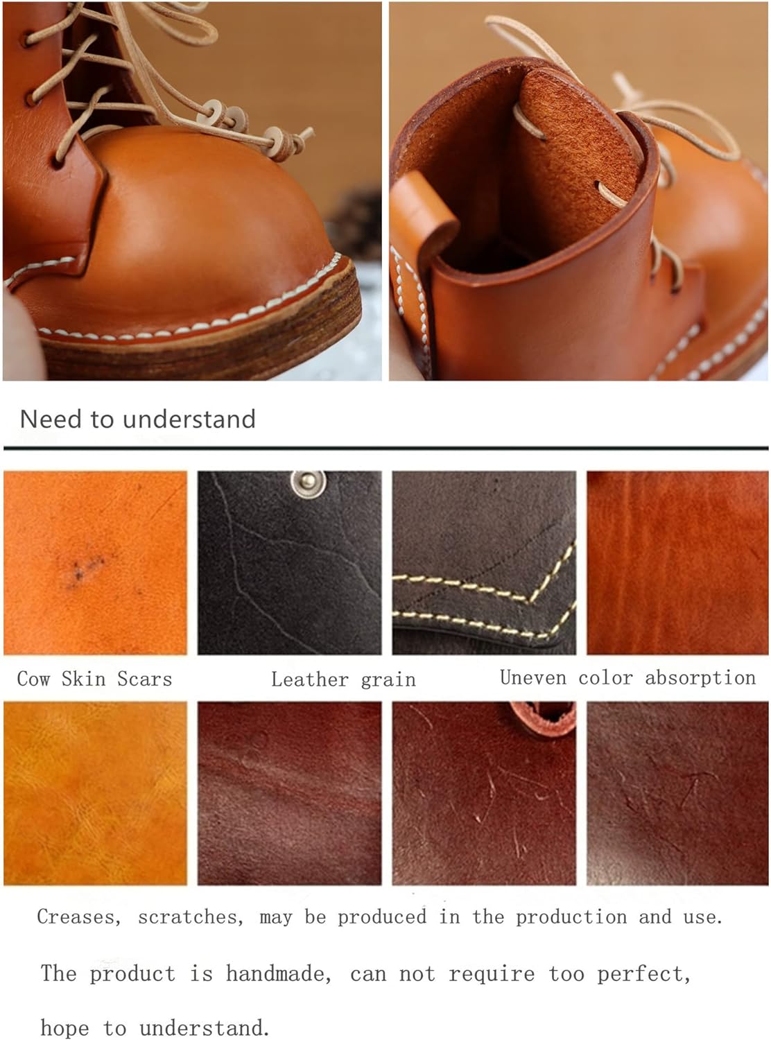 Leather Cowhide Shoes Desktop Decorative Pen Holder Organizer