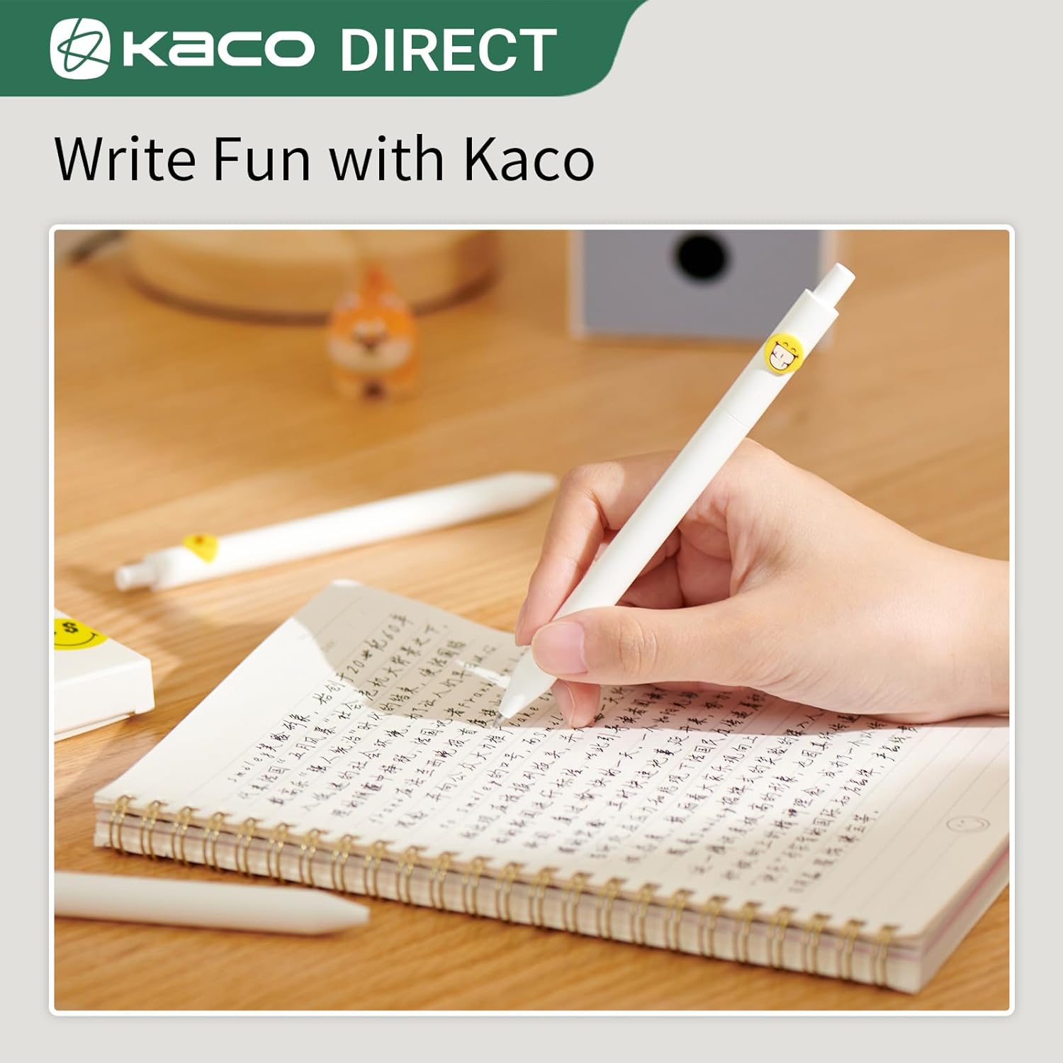 Kaco SMILEY WORLD Cute Gel Pens 10 Pieces Set