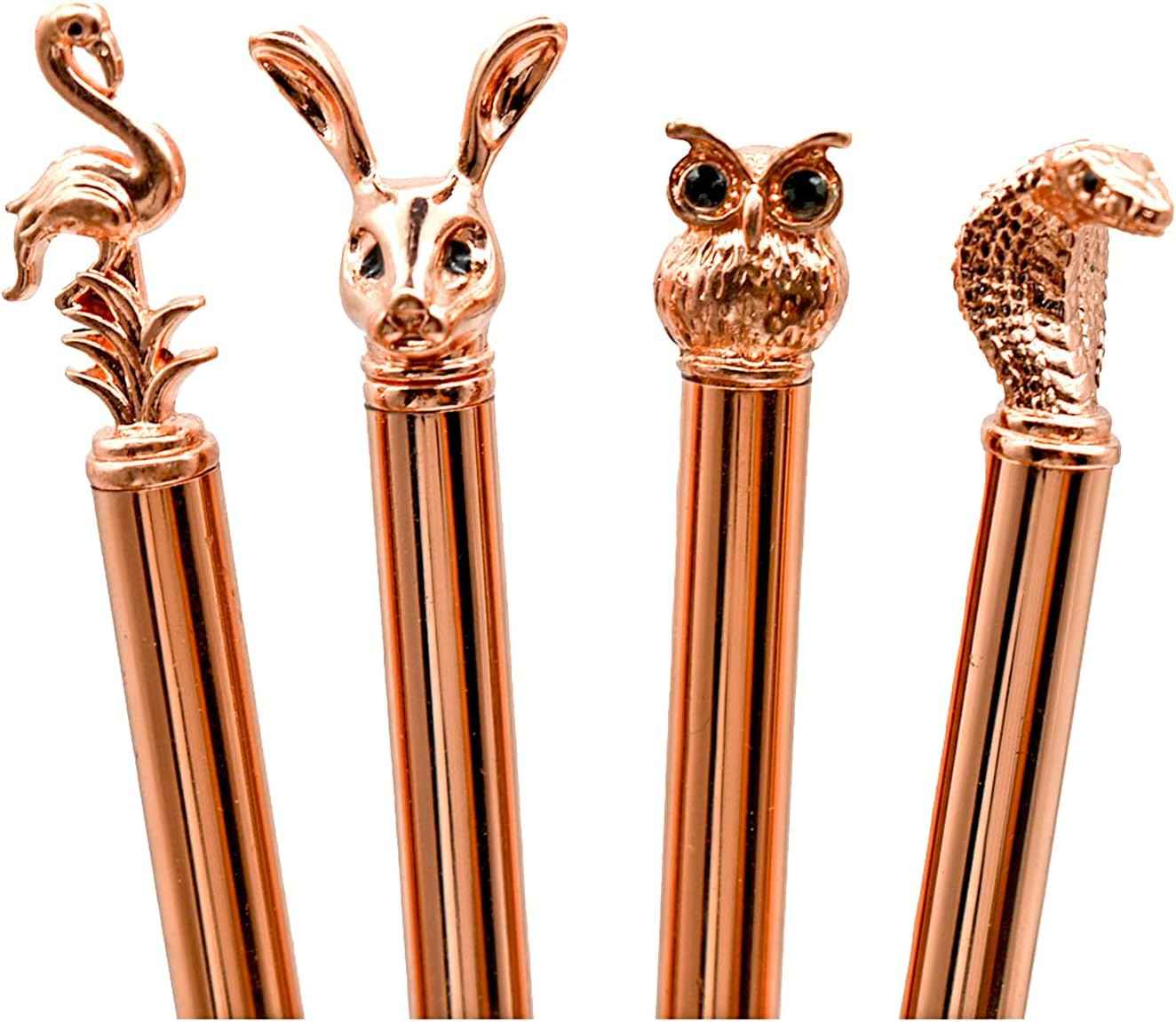 8PCS Owl Flamingo Easter Rabbit Bunny Snake Animal Ballpoint Pens - TTpen