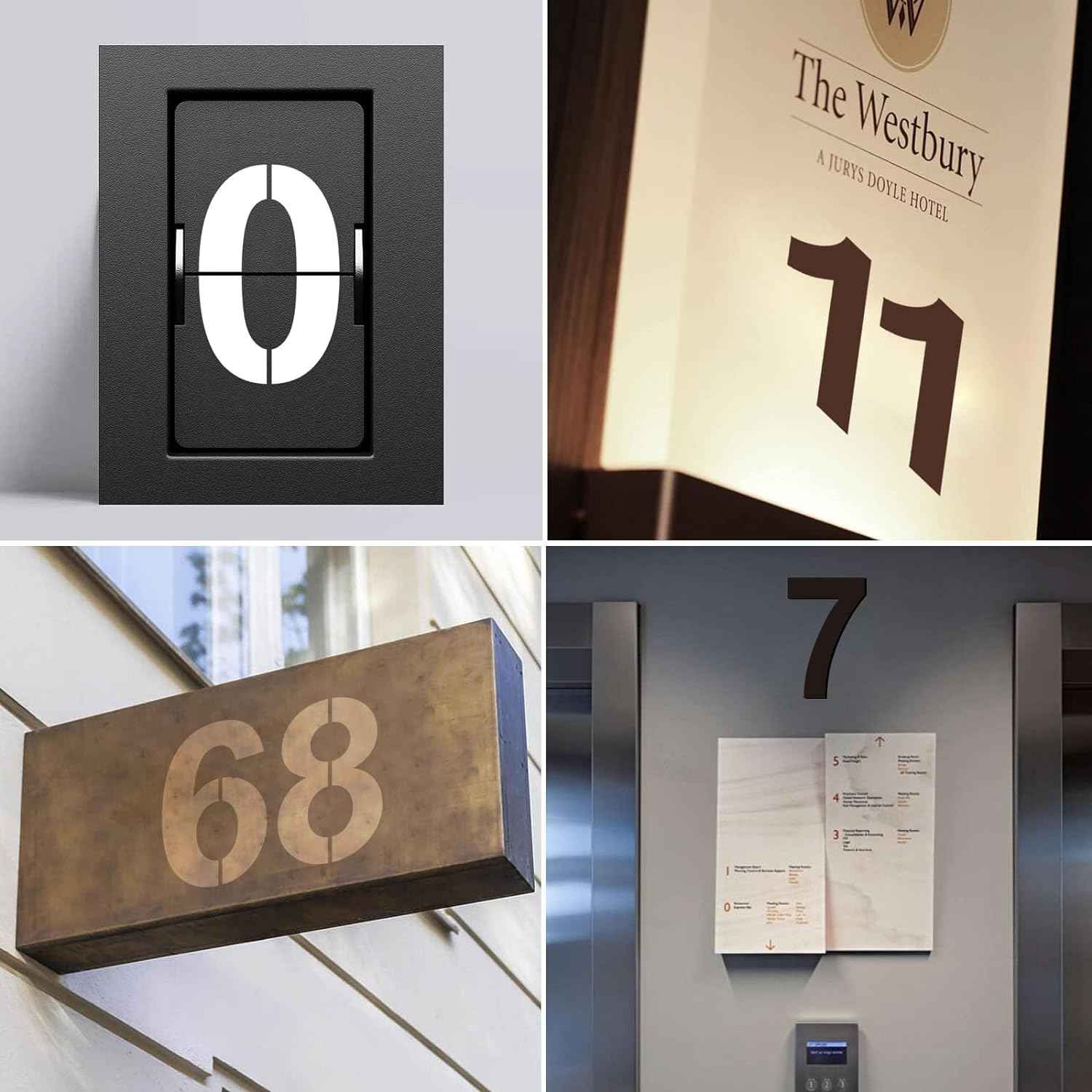 12 Inch Large Reusable Plastic Address Number Painting Stencils Templates - TTpen