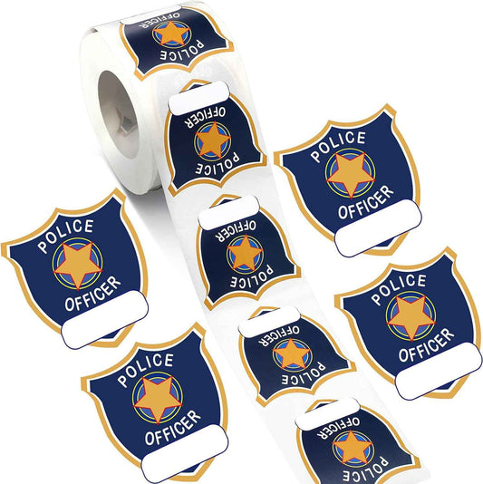 600 Pieces Police Stickers for Kids Police Birthday Party Supplies - TTpen
