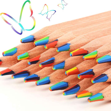 30PCS Wooden 7IN1 Rainbow Colored Art Drawing Pencils - TTpen