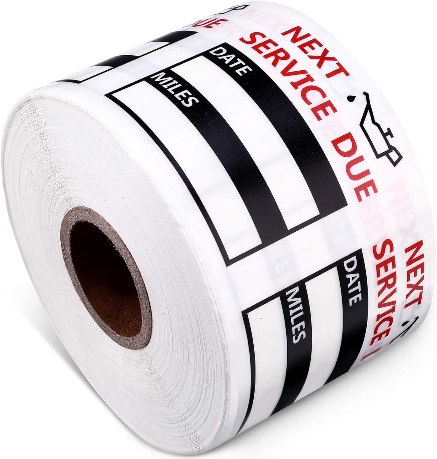 600Pcs Oil Change Reminder Stickers Service Reminder Labels Black