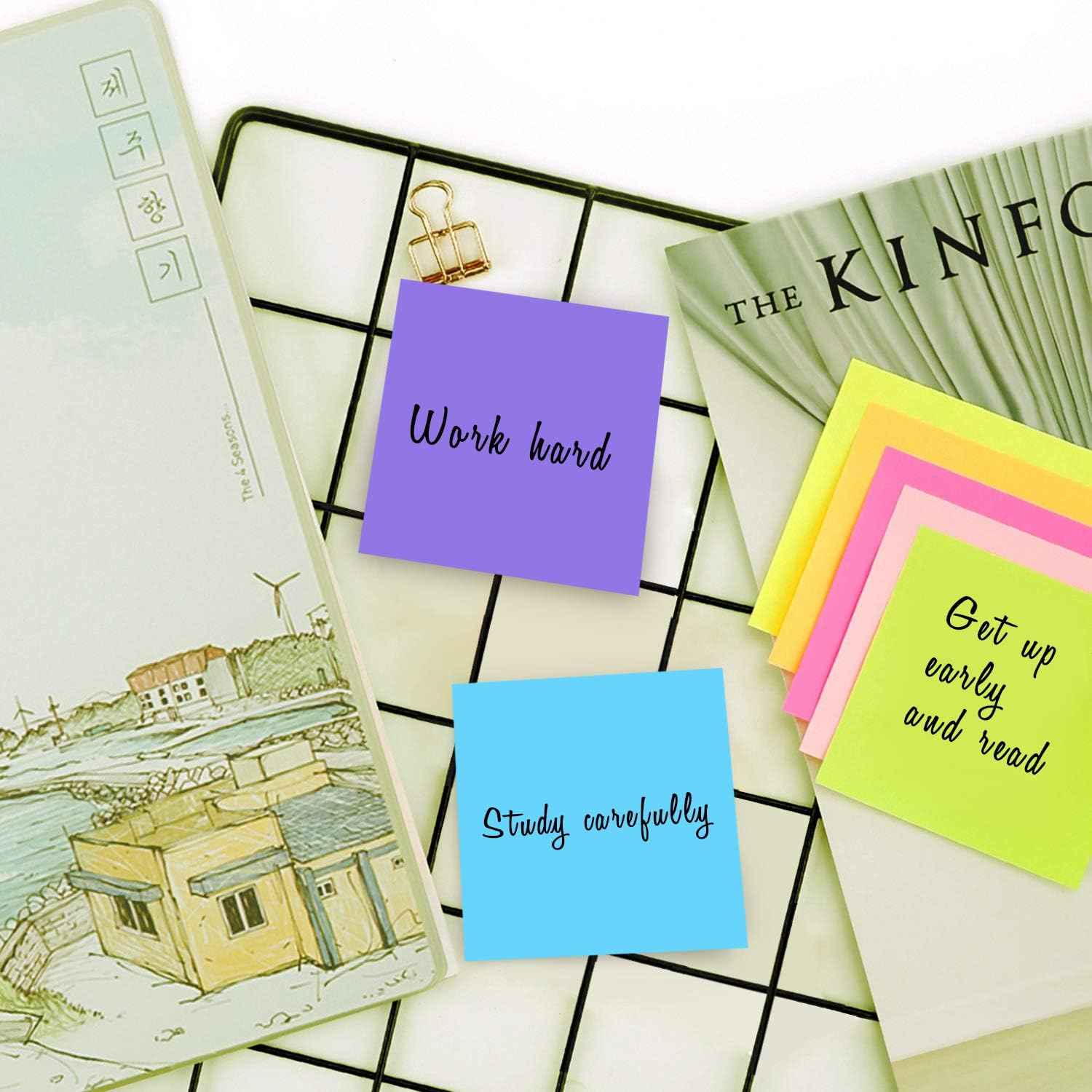 Square Sticky Notes 6 Color 100 Sheets/Pad - TTpen