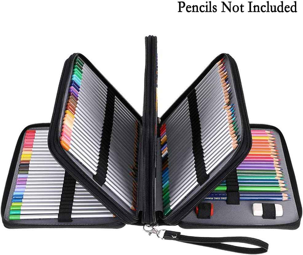 200 Slots PU Leather Pencil Case Holder Organizer - TTpen