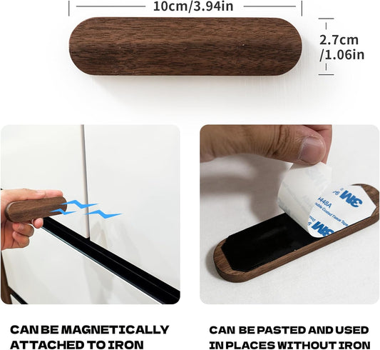 2-Pack Adhesive Magnetic Key Holder Wall Hook