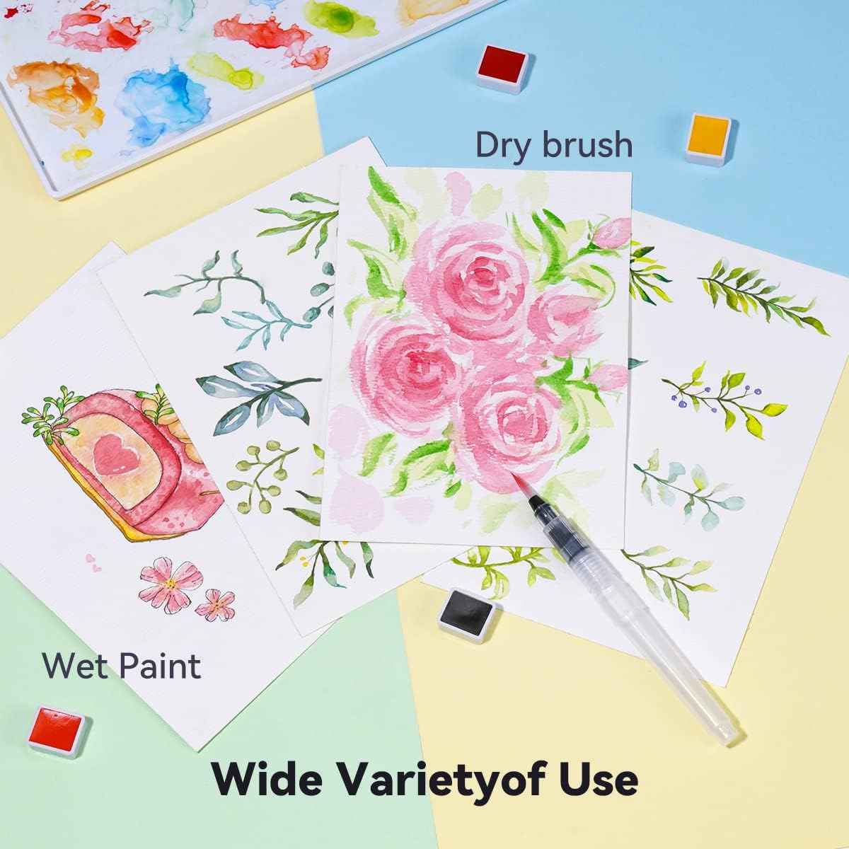 Meiliang Watercolor Paint Set,36 Vivid Colors,with Watercolor Brush - TTpen