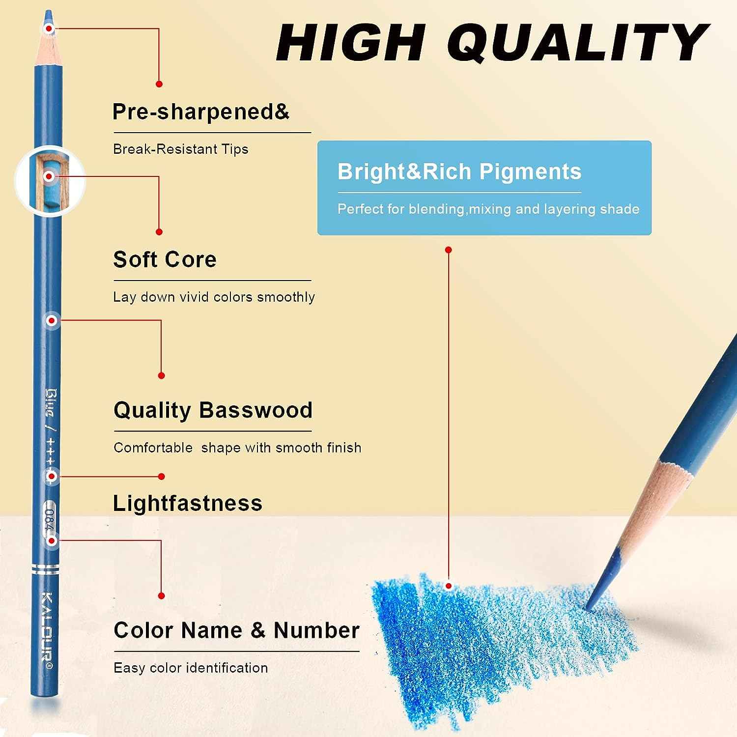 KALOUR Premium Colored Pencils Set 50 Colors - TTpen