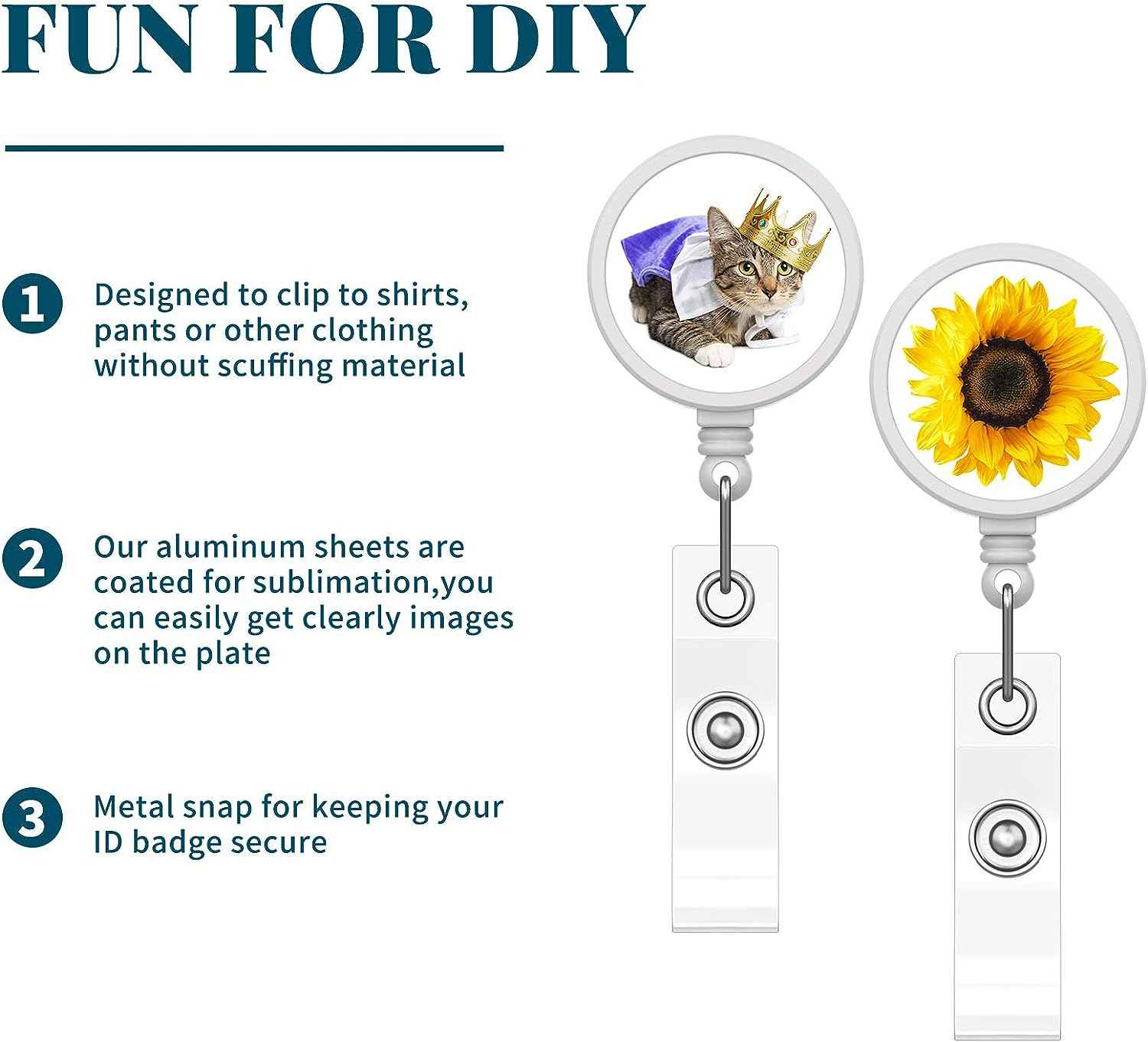 28Pcs Blank Sublimation Tag Holder for ID Card Keys Name Tag DIY - TTpen