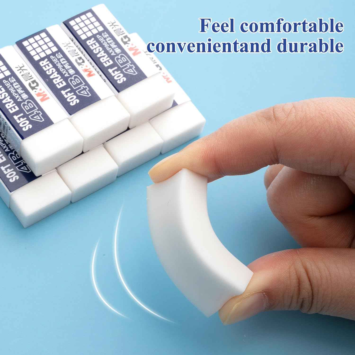 M&G 24 Pack 4B Soft Pencil Erasers - TTpen