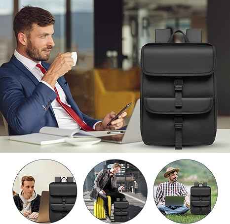 Eurcool Vintage Laptop Backpack Slim Business Backpack - TTpen