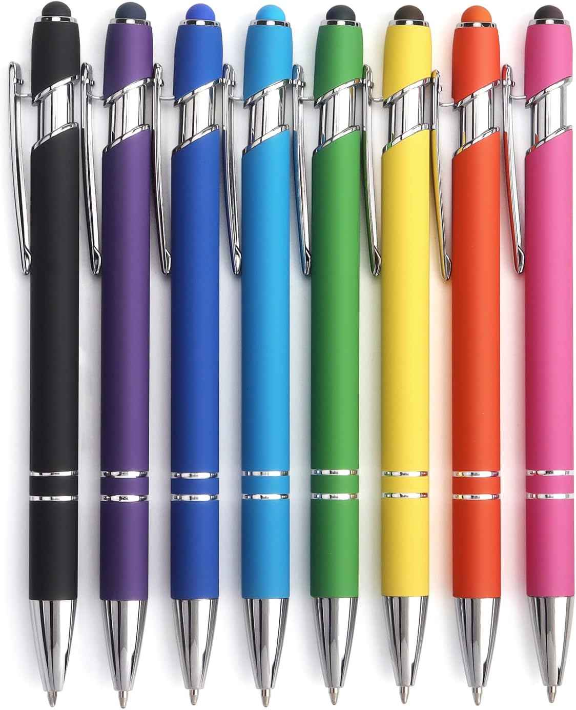 2-in-1 Stylus Retractable Ballpoint Pen with Stylus Tip,1.0mm Black Ink - TTpen