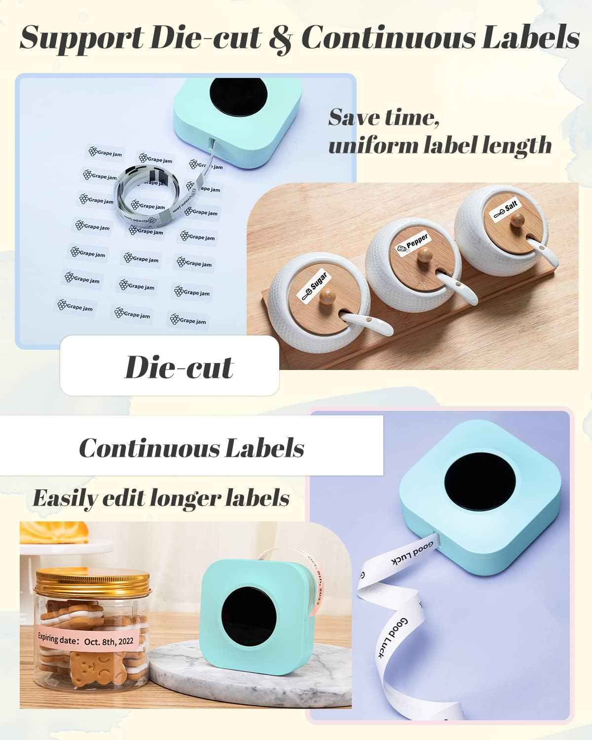 Phomemo Q30S Label Maker Machine with 1 Roll Tape - TTpen
