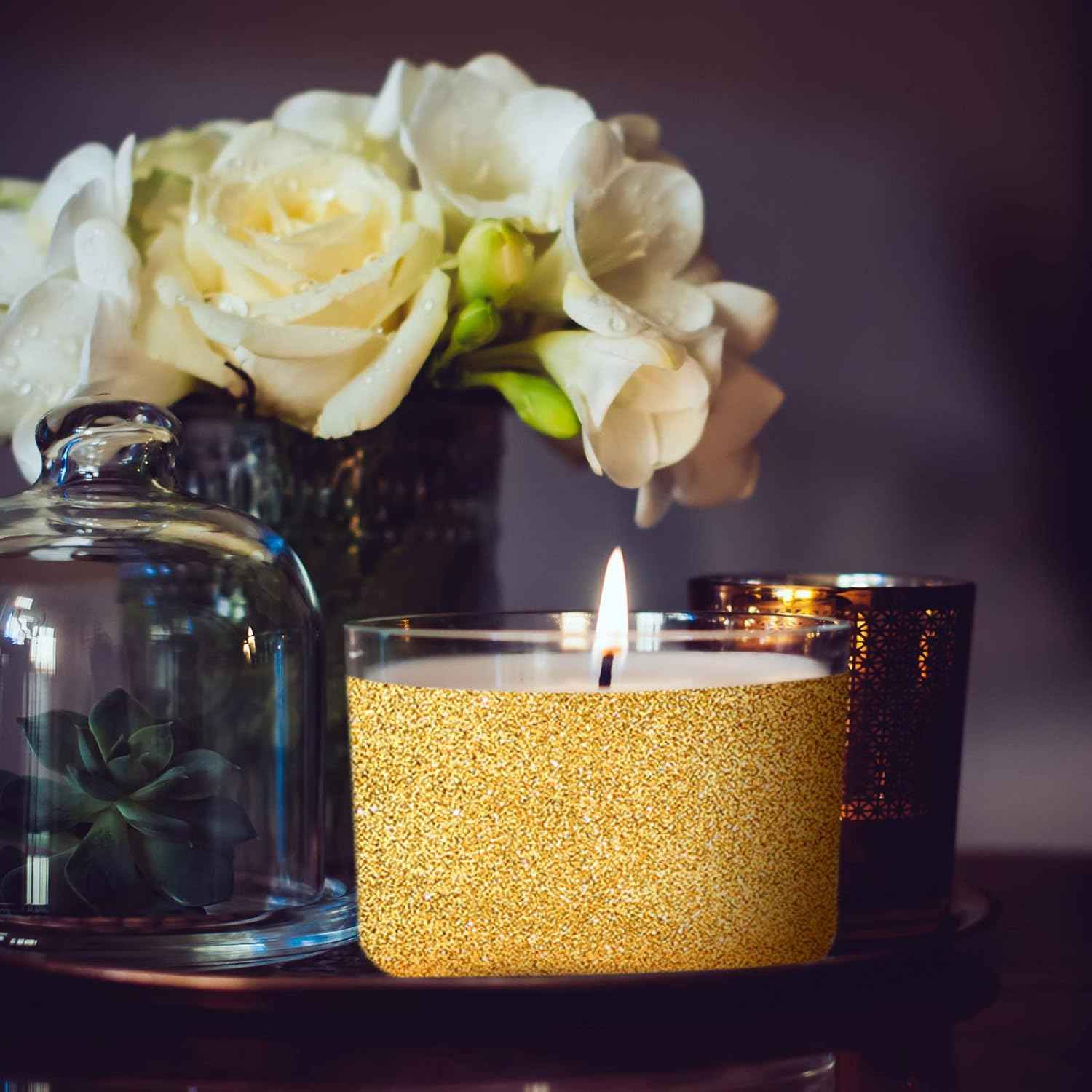 4 Rolls 0.6Inch x 11 Yards Glitter Washi Tape Crafting Masking Tape - TTpen