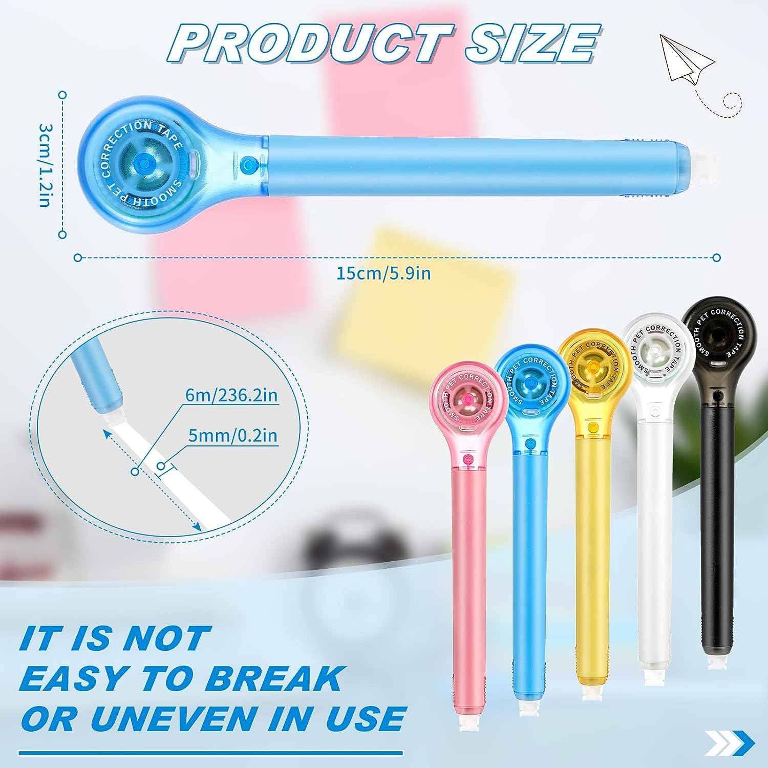 10 Pack Correction Tape Pen Eraser for School Office Supplies - TTpen