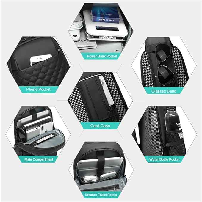 Eurcool Mens Shoulder Bag,Small Sling Messenger Bag - TTpen