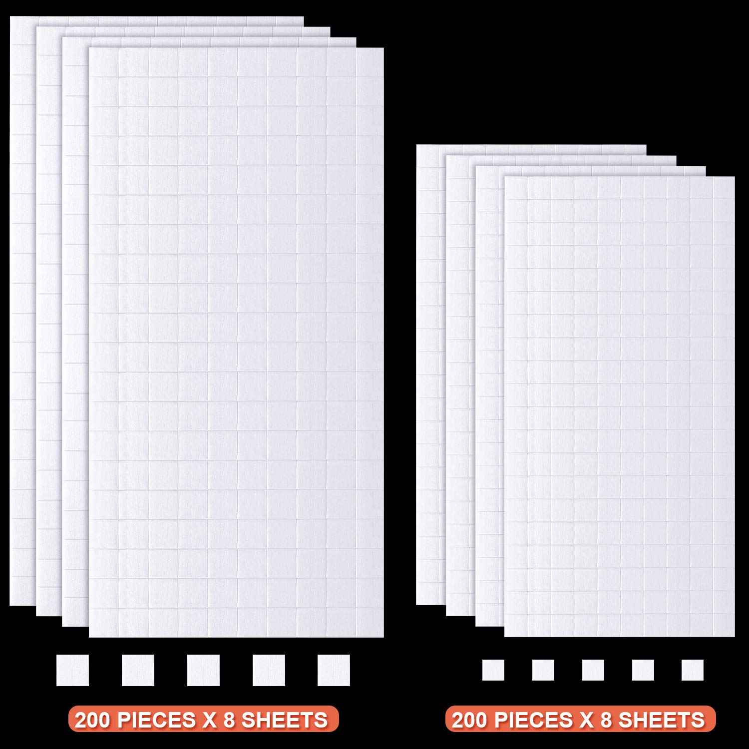 16 Sheets Craft Foam Dots Adhesive 2 Sizes - TTpen