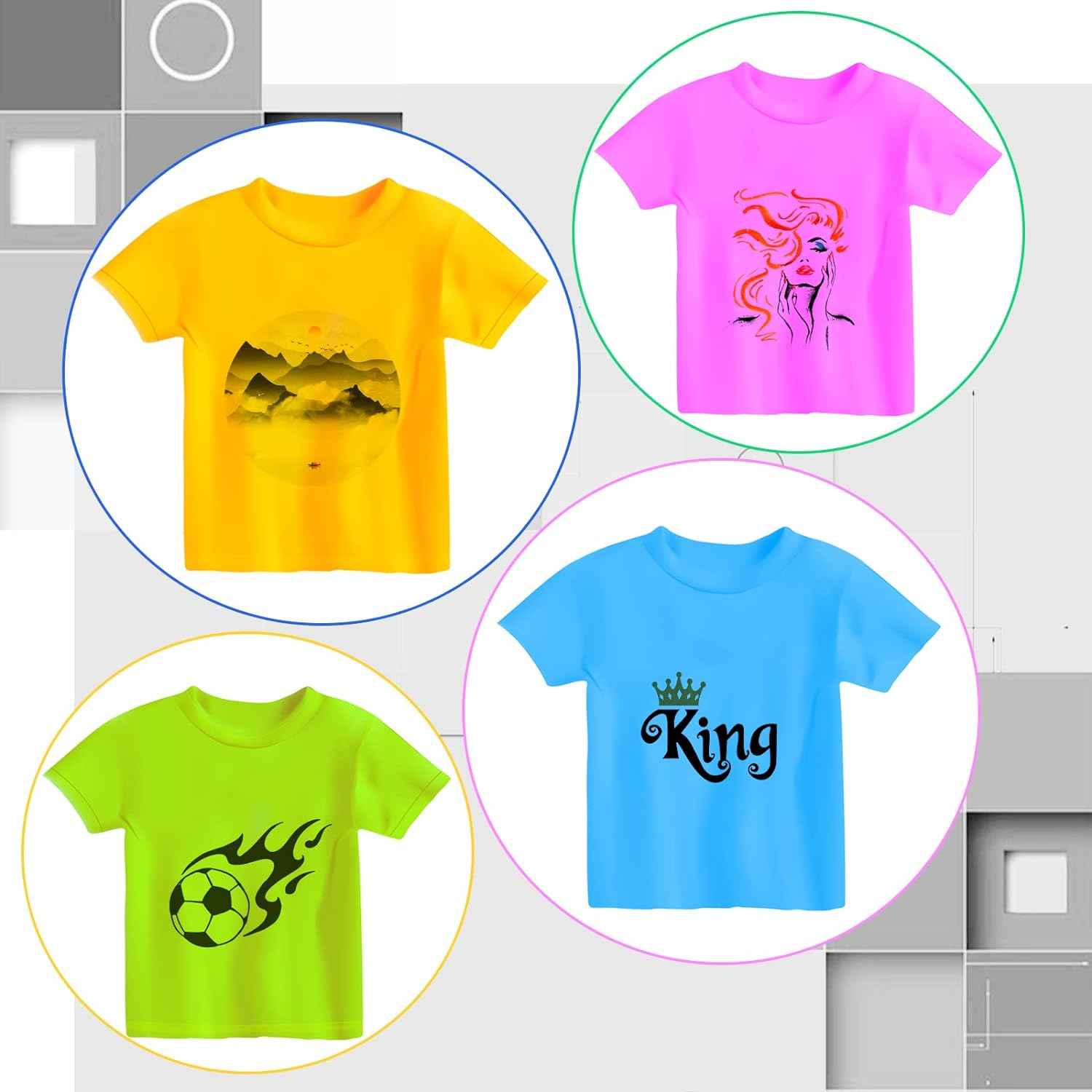 Guangna 6Pcs Fabric Markers Double Ended White Black Color - TTpen