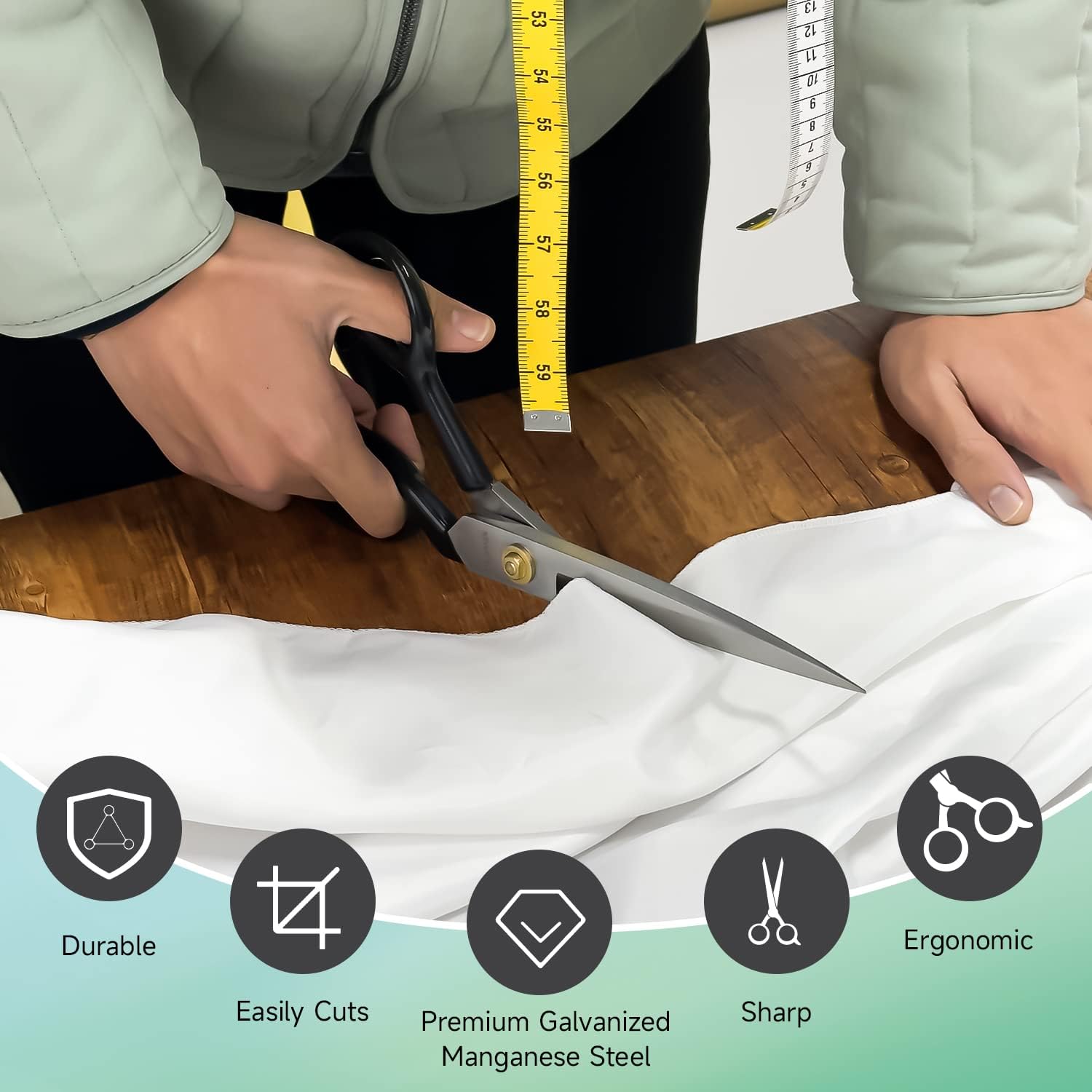 9/10/11/12 Inch Heavy Duty Sewing Professional Tailor Scissors