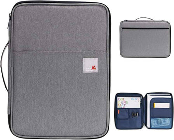 A4 Document File Bags Portfolio Organizer- Zipper Case - TTpen