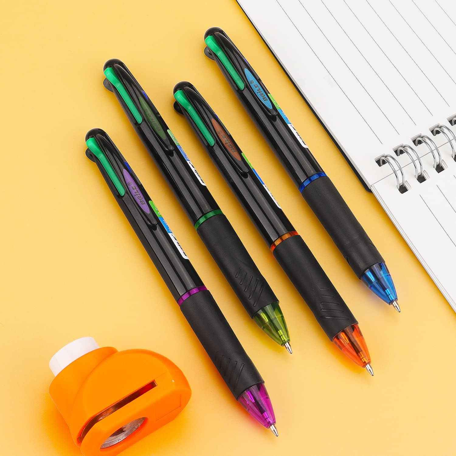 Multicolor Ballpoint Pens 4in1 0.7mm Retractable Gift Pens - TTpen