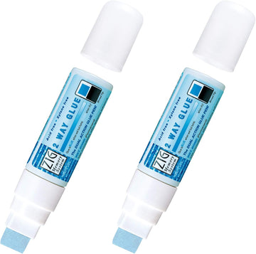 KURETAKE ZIG CORPORATION Zig 2-Way Glue Pen, Jumbo Tip 2 Pack