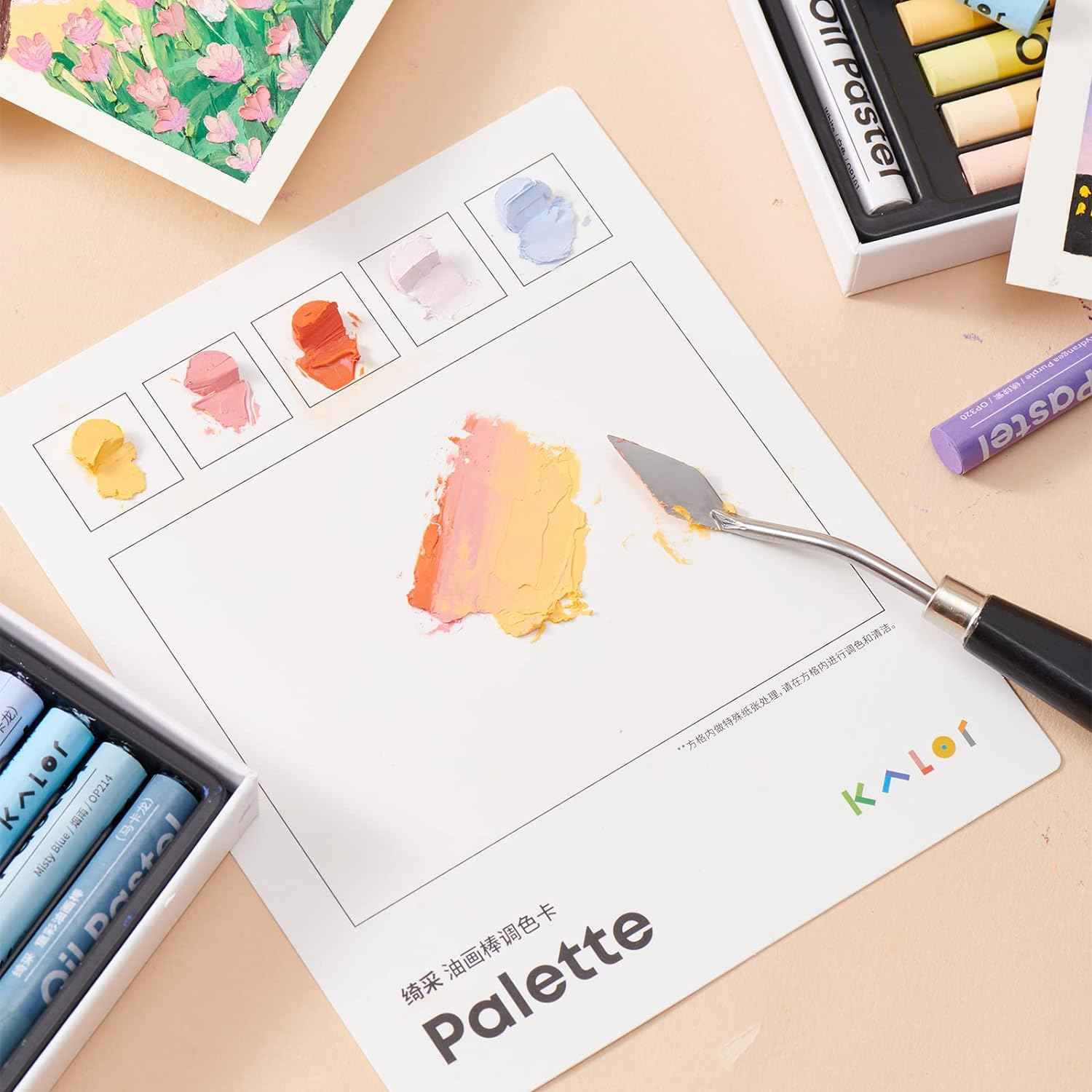 KALOR Oil Pastels Set,24 Classic Colors - TTpen