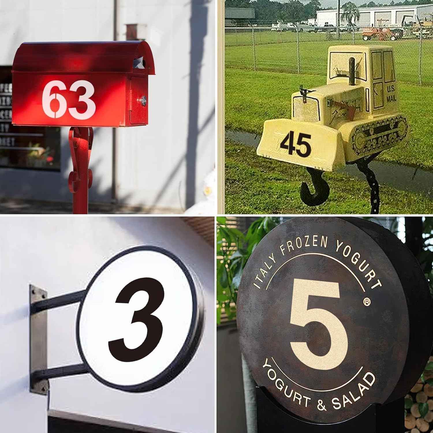 12 Inch Large Reusable Plastic Address Number Painting Stencils Templates - TTpen