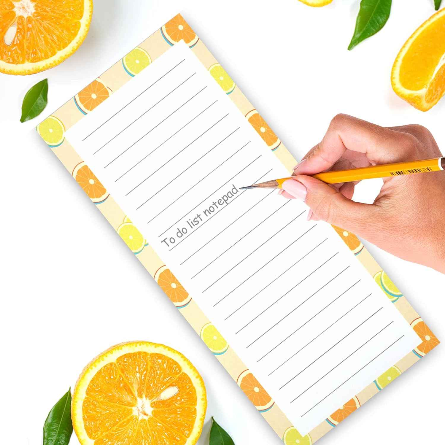 4 Pack Magnetic Notepads Grocery List Pad for Refrigerator,Fruit Design - TTpen