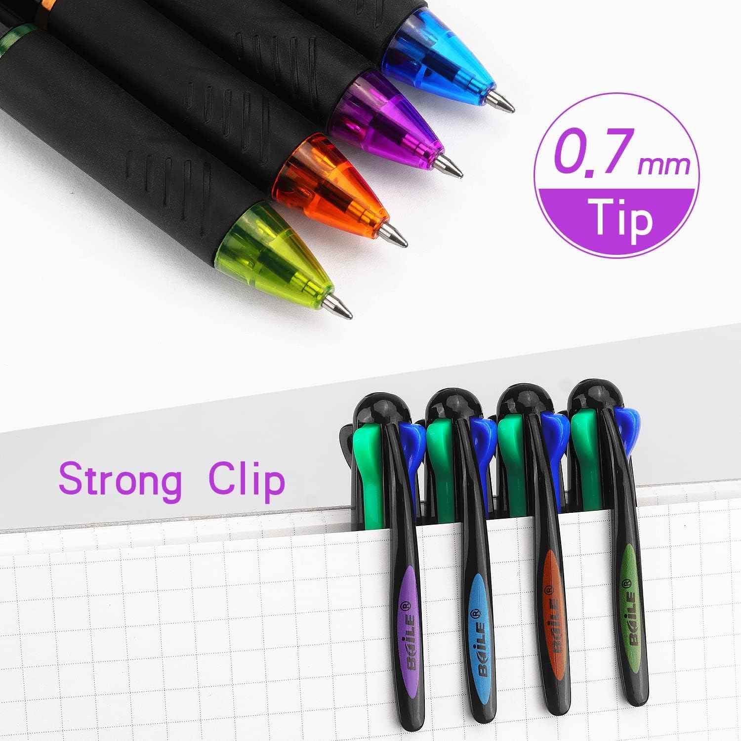 Multicolor Ballpoint Pens 4in1 0.7mm Retractable Gift Pens - TTpen