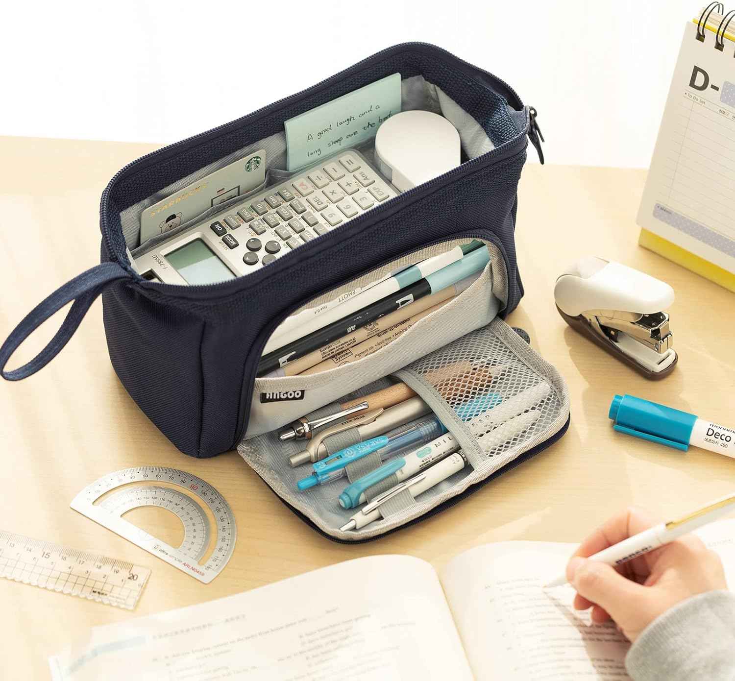 Pencil Case Large Capacity Pencil Pouch Handheld Pen Bag - TTpen