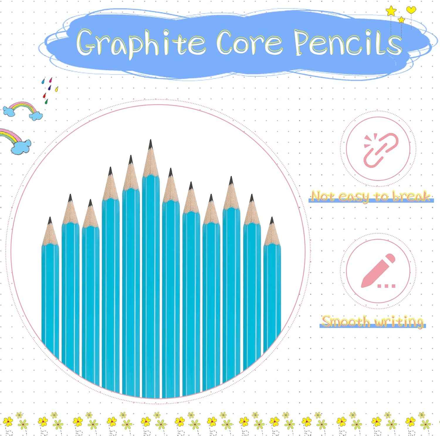 48 Pieces Golf Short Pencils with Eraser for Kids - TTpen