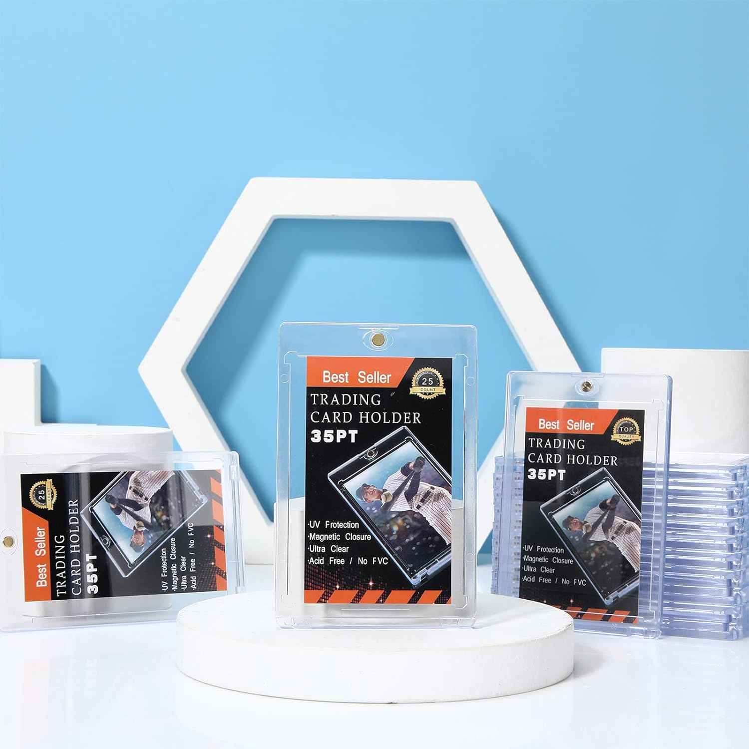 Magnetic Card Holders for Trading Card,35PT Card Protectors 20 Pack - TTpen