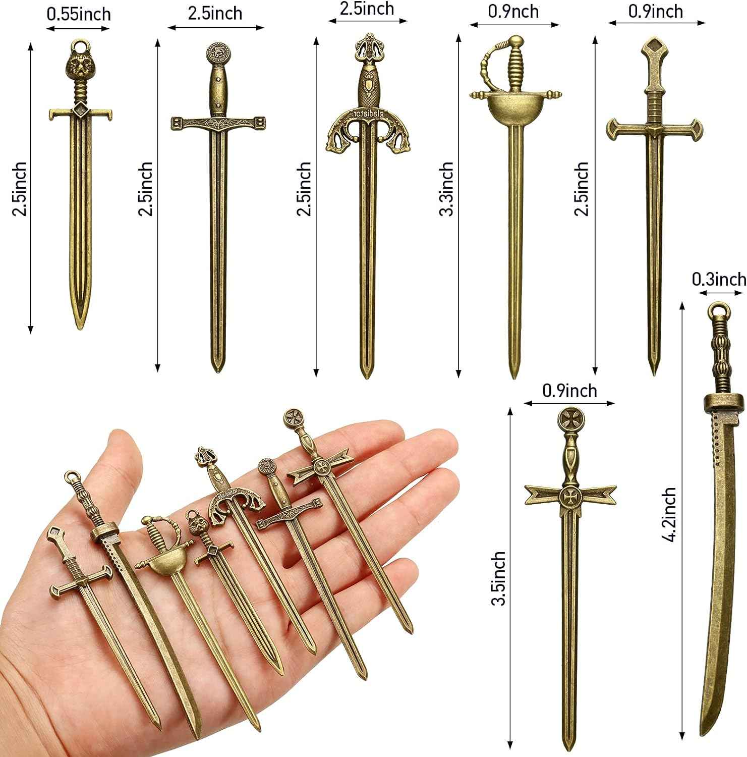 Antique Swords Knife Bookmarks 21 Pack - TTpen
