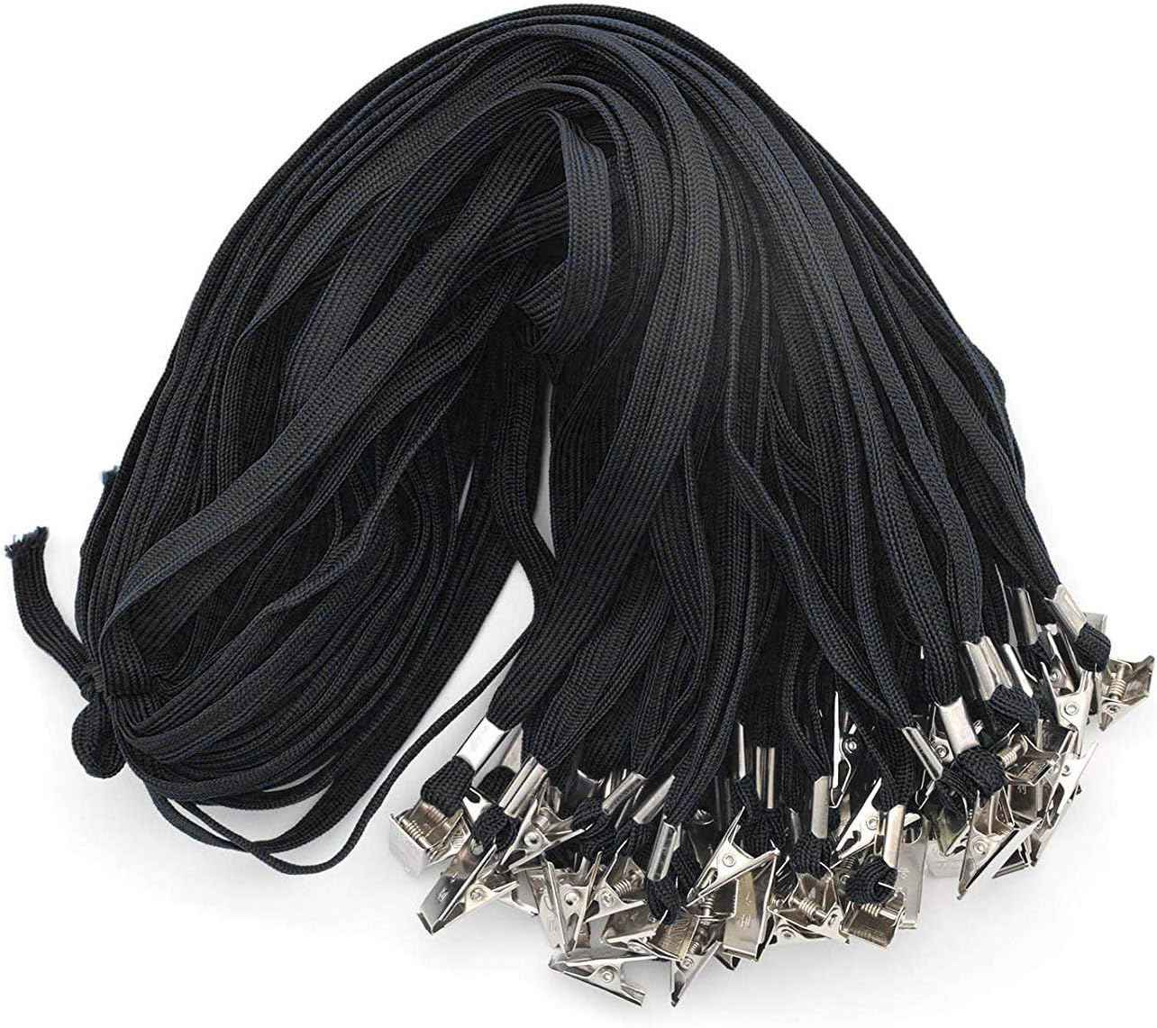 50PCS 32-Inch Flat Lanyards with Badge Clip - TTpen