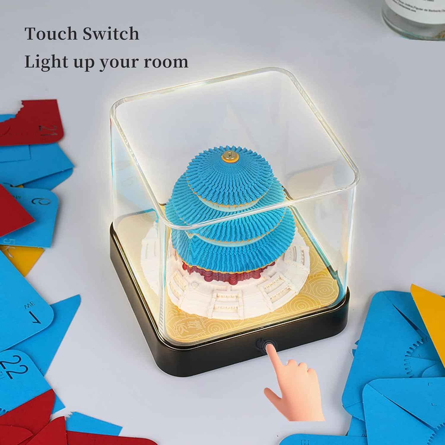 2024 Desk Calendar 3D Memo Pad with Light Temple of Heaven - TTpen