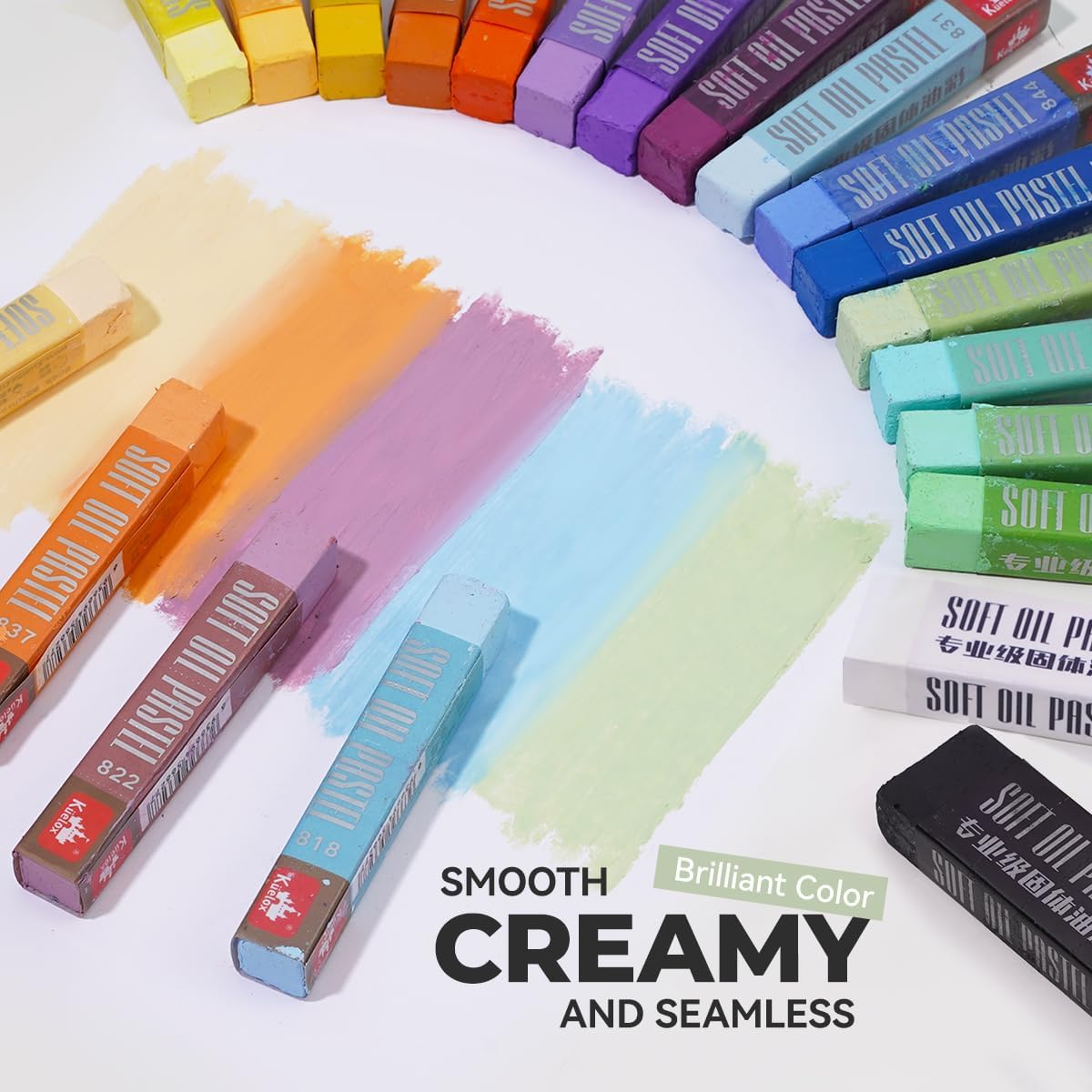 48 Square Oil Pastels for Artists