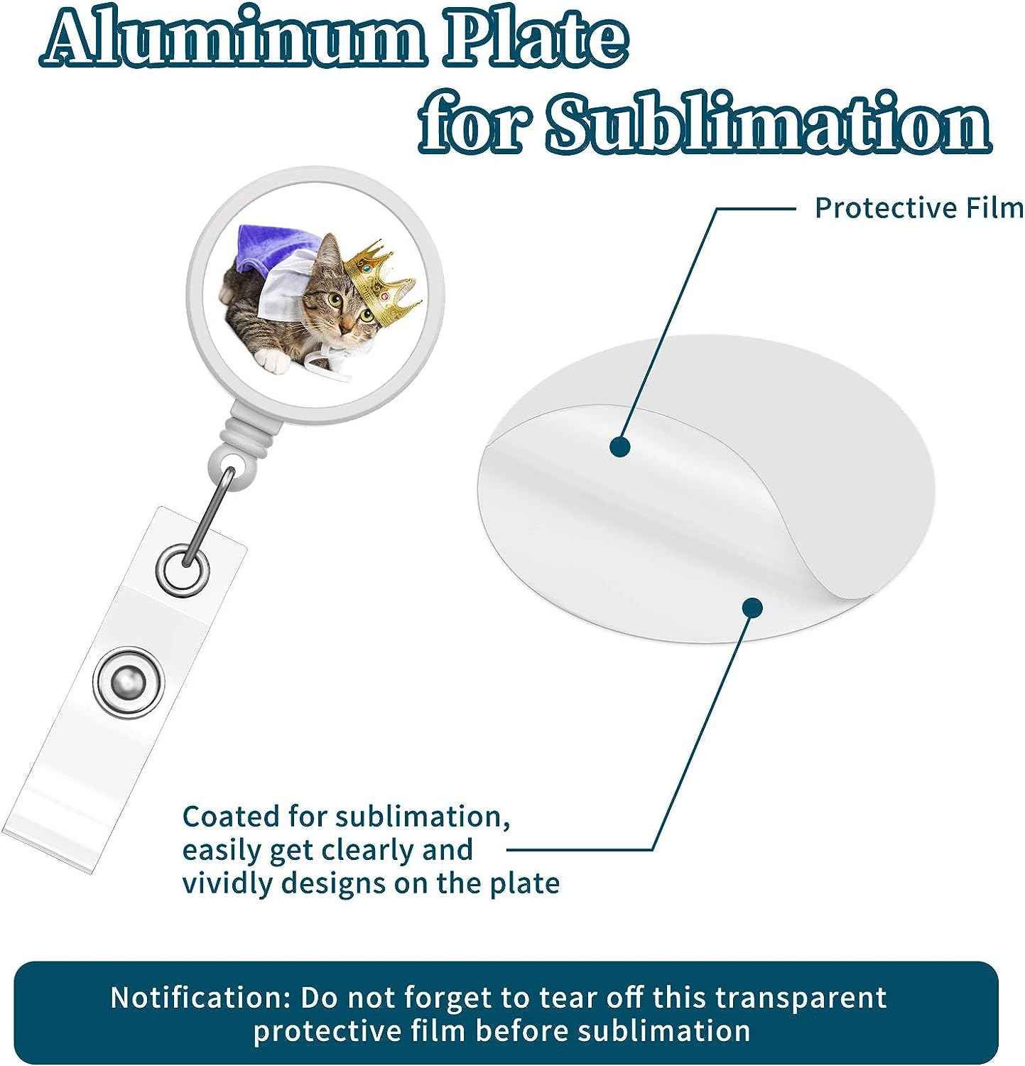 28Pcs Blank Sublimation Tag Holder for ID Card Keys Name Tag DIY - TTpen