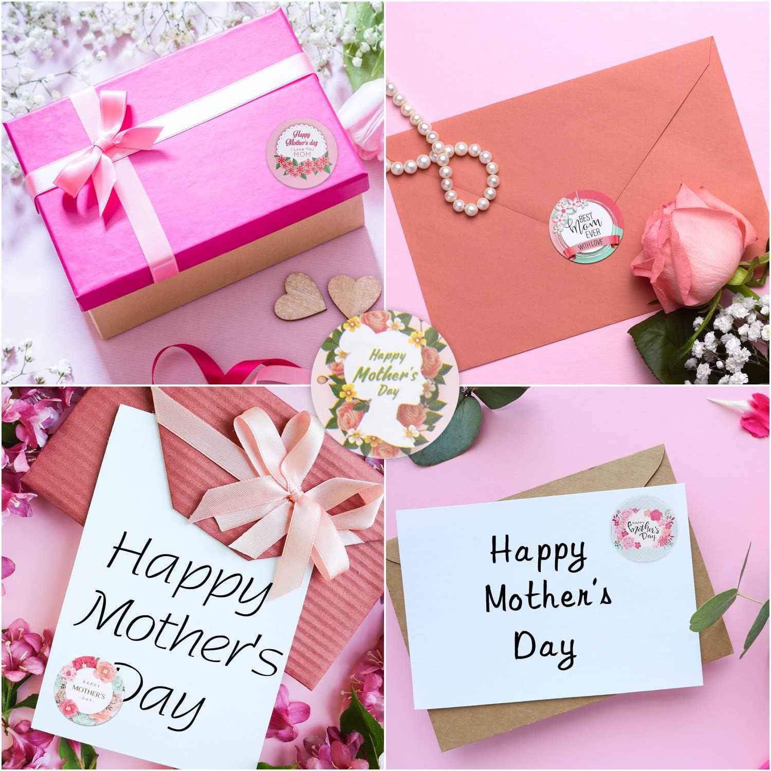 1000PCS Happy Mothers Day Stickers Roll Labels 1 INCH - TTpen