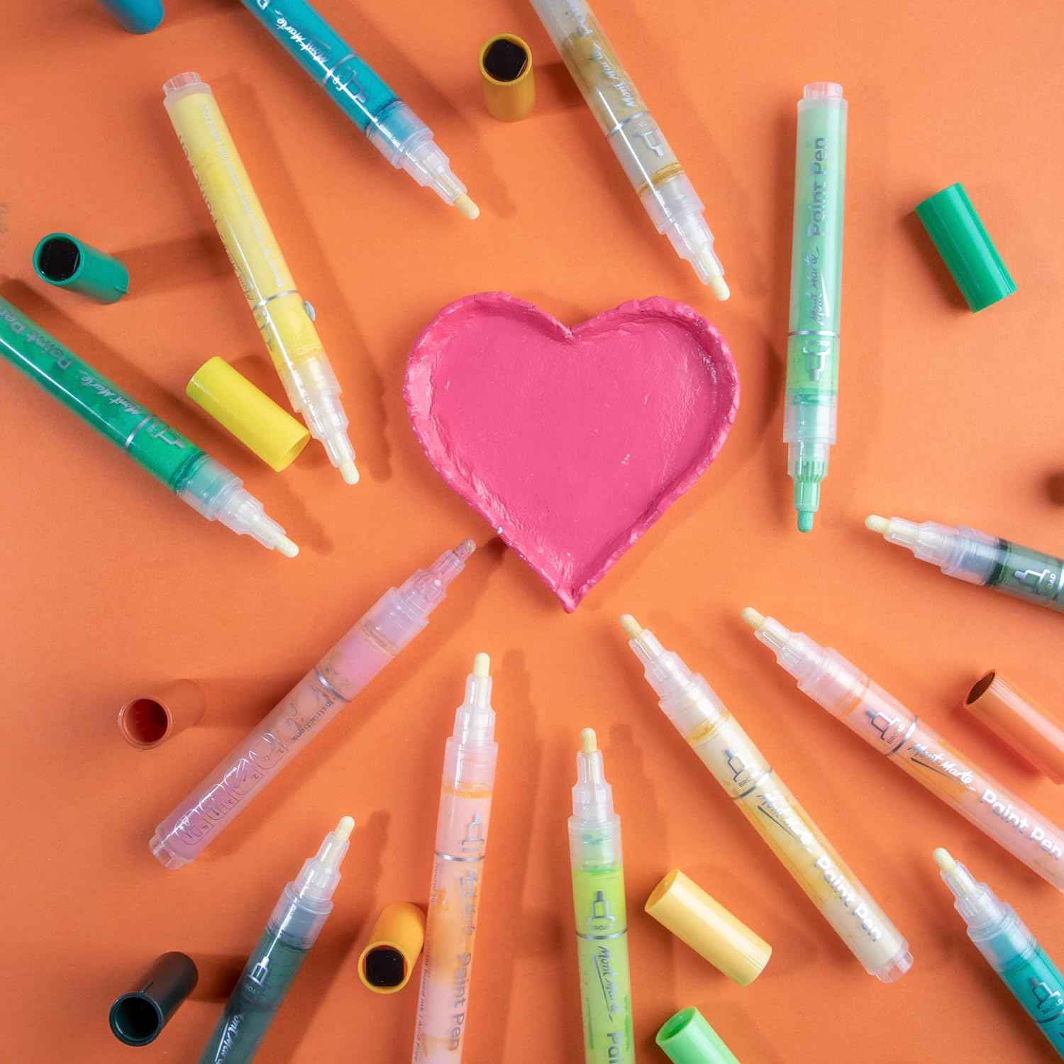 Mont Marte Signature Acrylic Paint Pens,48 Piece,Round Tip (3mm) - TTpen